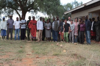 After community meeting presenting Sadhana Forest Kenya's project