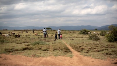 Samburu family next to Sadhana Forest Kenya