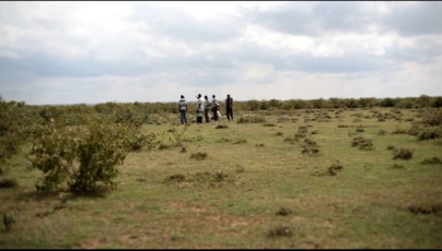 Surveyors on Sadhana Forest Kenya land