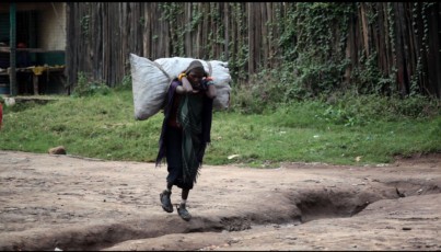 Women carrying load in Maralal